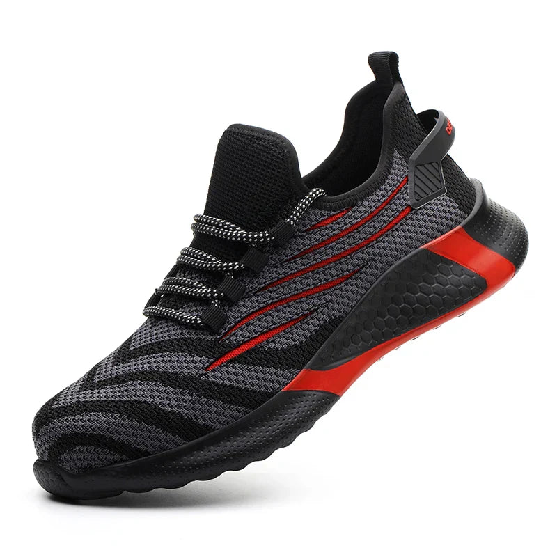 Men’s Lightweight Safety Shoes – Sporty Steel Toe Work Sneakers